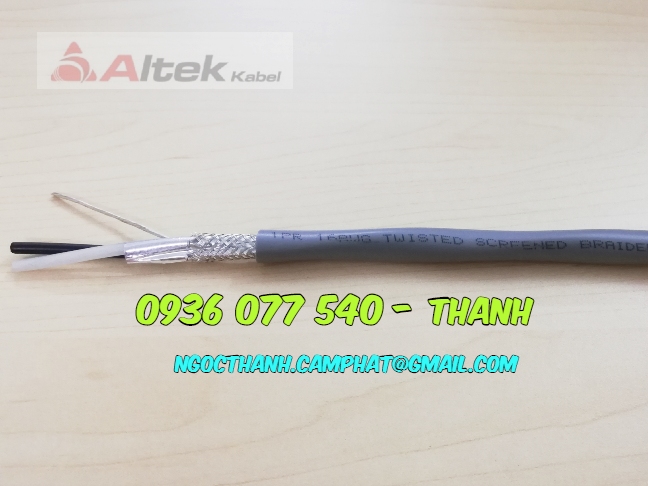 Cáp tín hiệu xoắn 1 Pair 16 AWG 2 lớp chống nhiễu