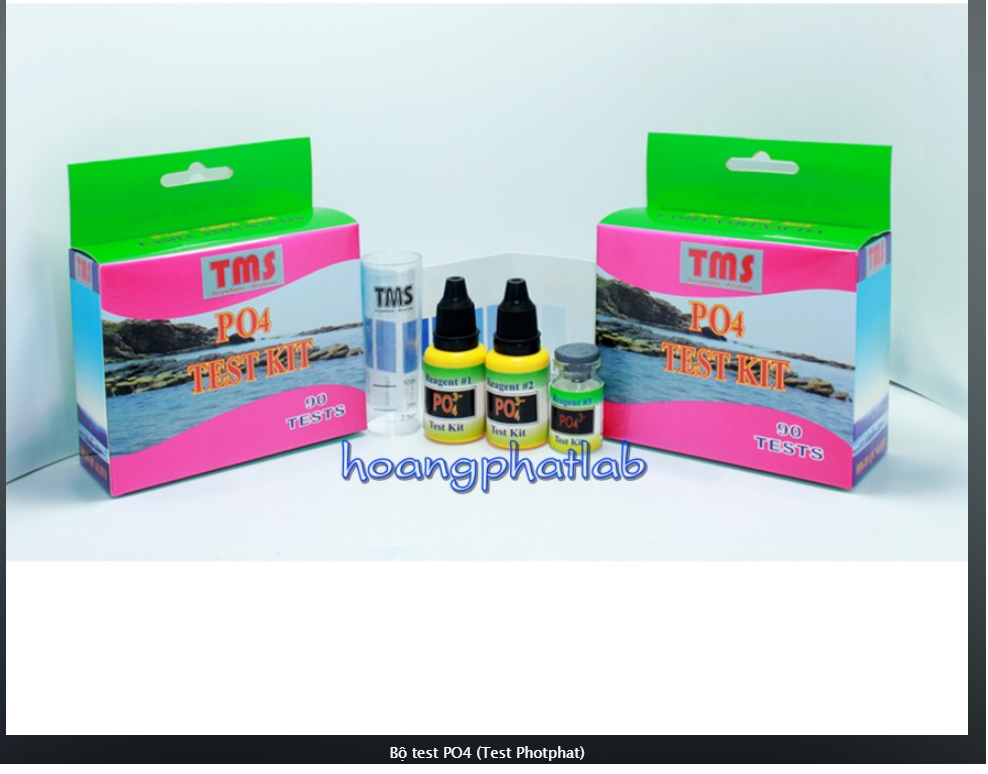 Bộ test kit nhanh cho thủy sản (pH - DO - Fe - Cl- NH4/NH3 -KIỀM -Ca/Mg - NO2-NO3-H2S-PO4 -ĐỘ CỨNG) TMS